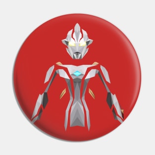 Ultraman Mebius (Low Poly Style) Pin