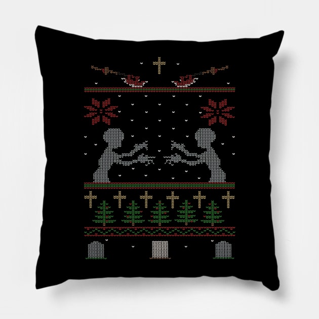 Ugly Buffy Christmas Sweater Pillow by AnotheHero