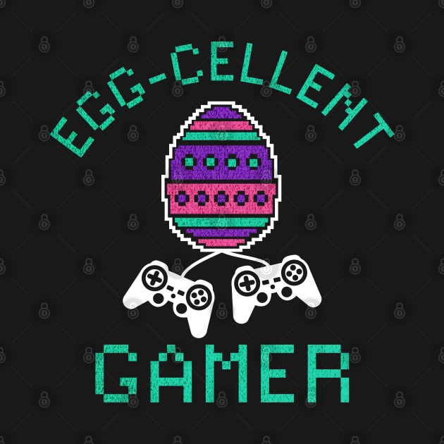 Egg-Cellent Gamer - Gamers Easter - Pixel by Trinket Trickster