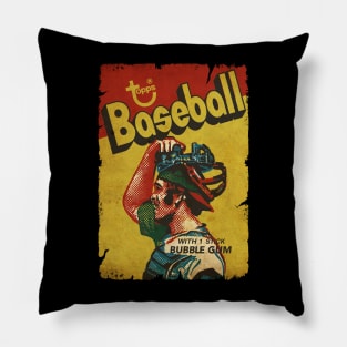 VINTAGE BASEBALL - TOPPS TRADING CARDS Pillow