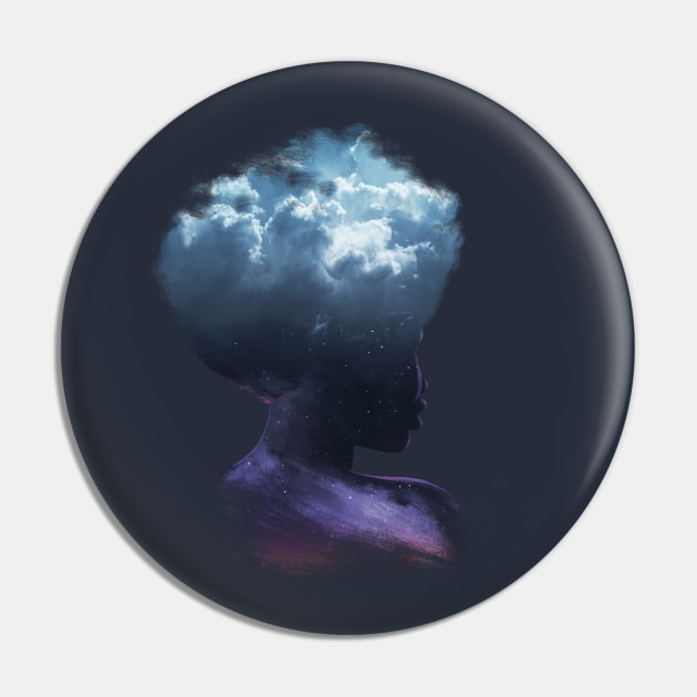 HEAD ON THE CLOUDS Pin by Ilustrata