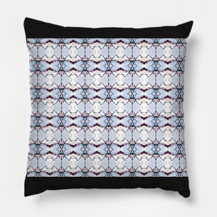 red Malus Radiant crab apple blossoms #7 pattern Pillow