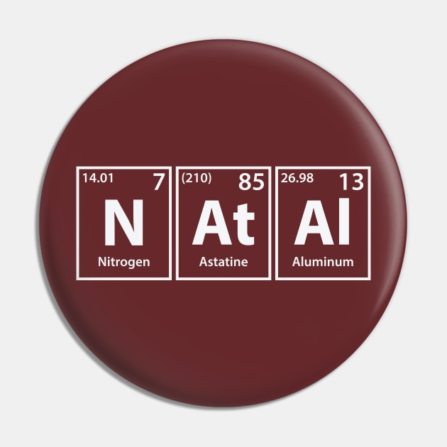 Natal (N-At-Al) Periodic Elements Spelling Pin by cerebrands