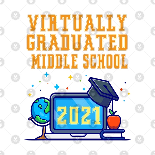 Virtually Graduated Middle School in 2021 by artbypond