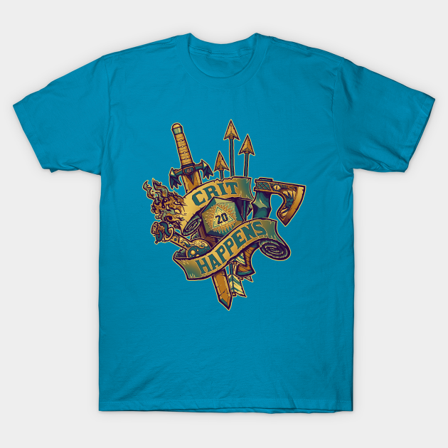 Crit Happens (20) - Dungeons And Dragons - T-Shirt