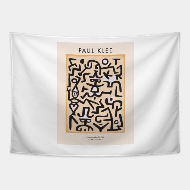 Paul Klee - Comedians Handbill Tapestry by MurellosArt