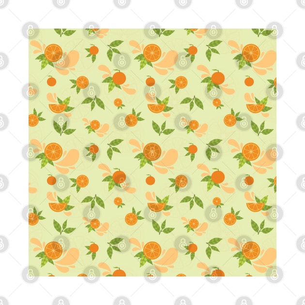 Citrus Splash Seamless Surface Pattern Design by zarya_kiqo