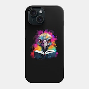 Ostrich Reads Book Phone Case