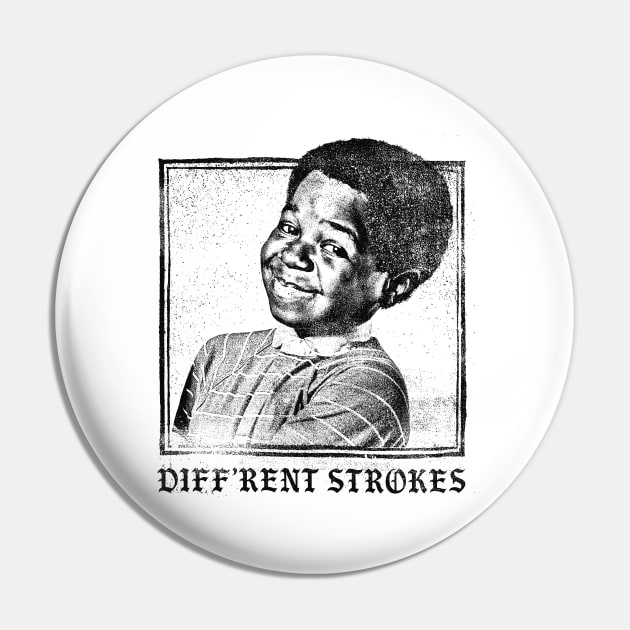 Diff'rent Strokes / 80s Vintage Look Faded Design Pin by DankFutura