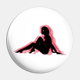 Women Pink Shadows Pin