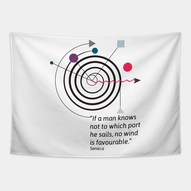 Stoic Quote Tapestry by emma17