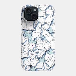 Funny white kittens Phone Case