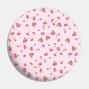 strawberry pattern aesthetic pinterest coquette dollette pink Pin