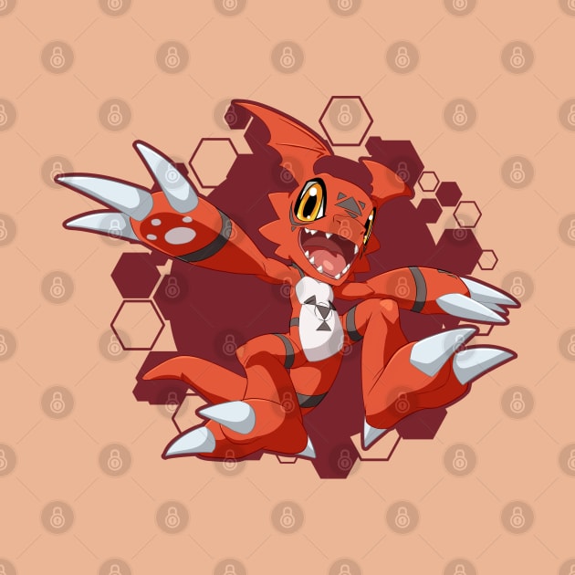 Guilmon Chibi by PRPrints