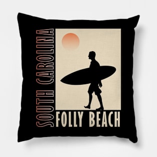 Folly Beach South Carolina Pillow