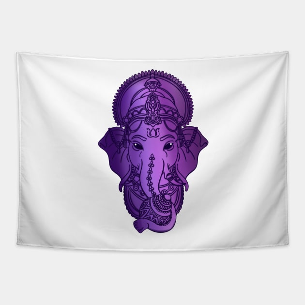 indian elephant Tapestry by Eikia