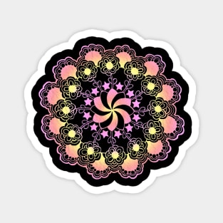 Bright & Colorful Mandala Magnet