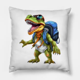 Back To School T Rex Pillow