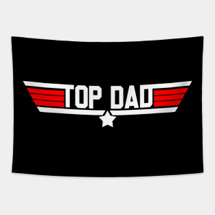 Top Dad Top Gun Tapestry