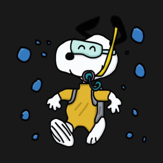 Disover under sea snoopy - Snoopy - T-Shirt