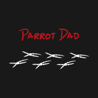 Parrot Dad with Footprints T-Shirt