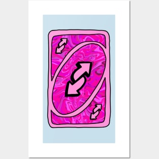 Uno Reverse Meme (Pink) | Poster