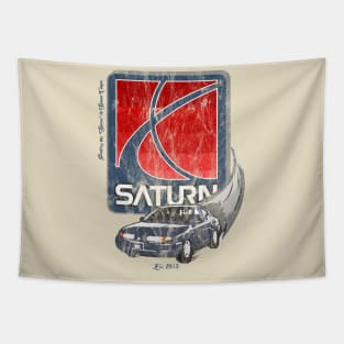 Saturn Motors Vintage Tee Tapestry
