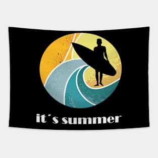 Surfing girl is the best windsurfing Tapestry