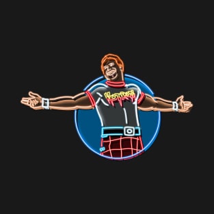 Roddy piper neon bg T-Shirt