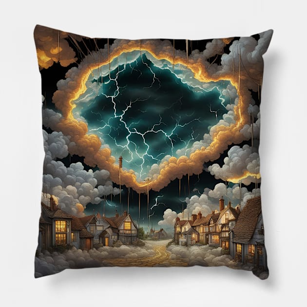 The Sky Has Fallen Pillow by Lyvershop