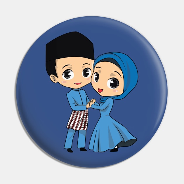 Wedding Chibi Pin by Nur_Tasnim