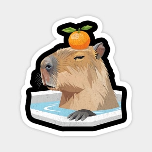 Yuzu Spa Treatment Geometric Capybara Magnet