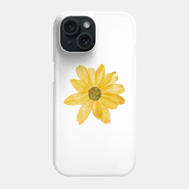 Little Yellow Daisy  Flower Phone Case by MariamChelidze