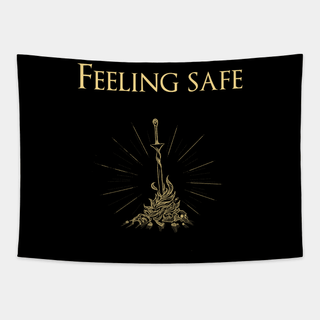 Feeling safe Tapestry by sonorosan