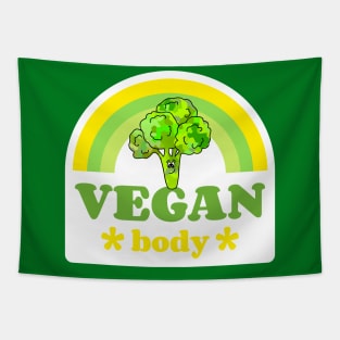 THE Power Of Vegan Funny Vegan Quote Tapestry