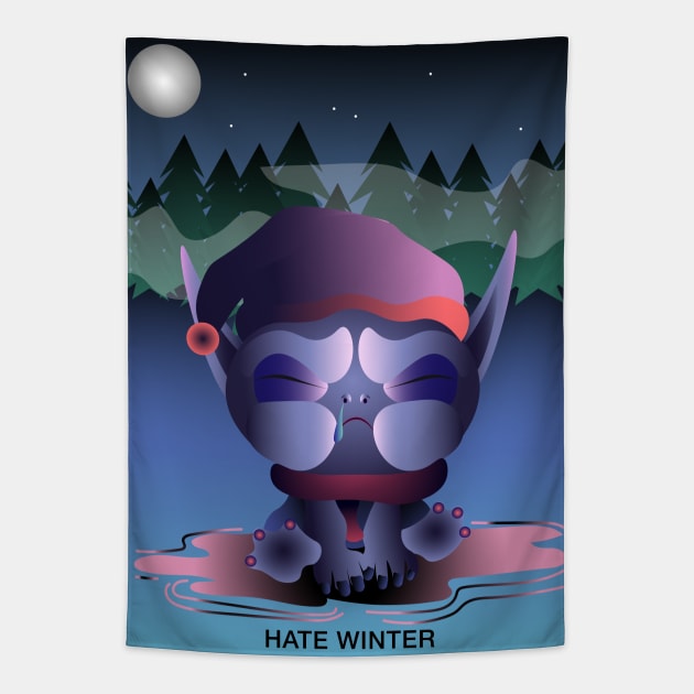 Hate Winter Tapestry by dezintegracija