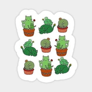 Cactus Cat Magnet