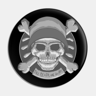 Skull: Till Death We Do Art Pin