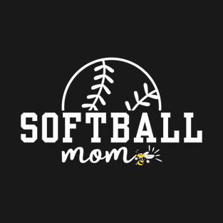 Softball Mom Yellow Jacket T-Shirt