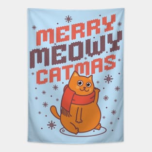 Merry Meowy Catmas Tapestry