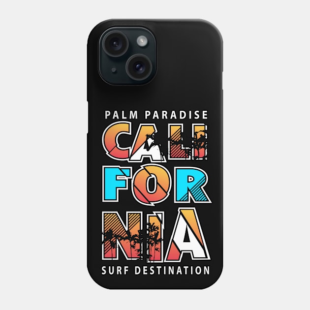 California Palm Paradise Phone Case by Mako Design 