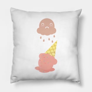 Cute Ghost Cloud Dropping Ice Cream Pillow