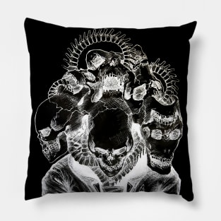 Death Skulls Fused Pillow