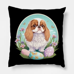 King Spaniel happy easter day Pillow