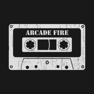 Arcade Fire - Vintage Cassette White T-Shirt