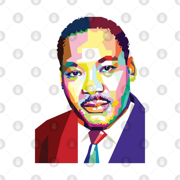 MLK in pop Art by Mulyadi Walet