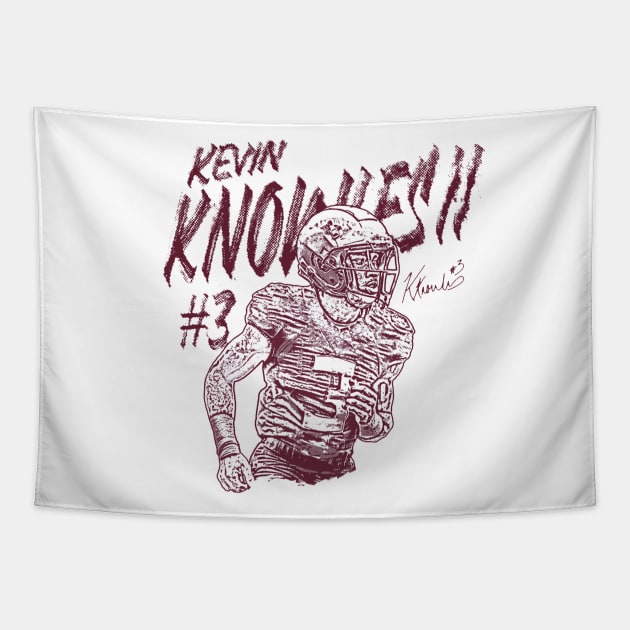 Kevin Knowles II College Screen Mono Tapestry by ClarityMacaws