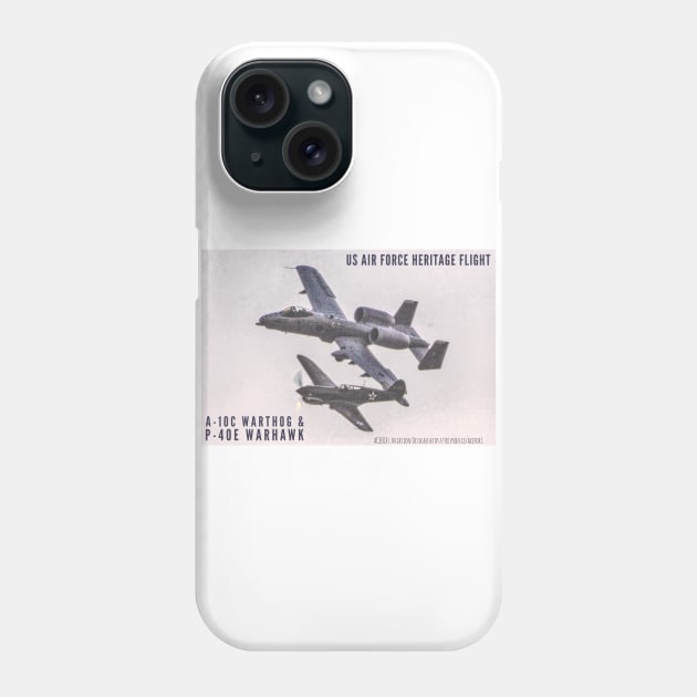 1-sided P-40 and A-10 muted-color Phone Case by acefox1