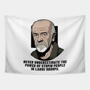 George Carlin and Stupid People Tapestry