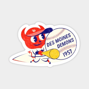 Defunct - Des Moines Demons Baseball Magnet